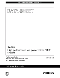 Datasheet SA605 manufacturer Philips